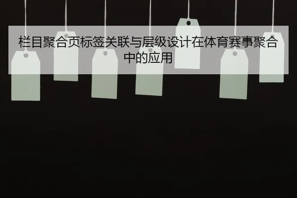 栏目聚合页标签关联与层级设计在体育赛事聚合中的应用